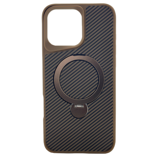 Capa Magstand Listras Iphone 16 Pro Max Dourada