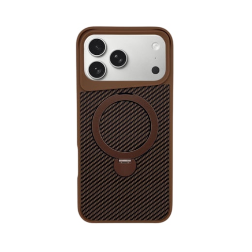 Capa Magstand Listras Iphone 17 Pro Max Dourada
