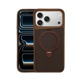 Capa Magstand Listras Iphone 17 Pro Max Dourada