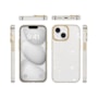 Capa Metalring Glitter iPhone 14 Plus Dourada
