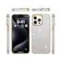 Capa Metalring Glitter iPhone 14 pro dourada