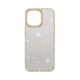 Capa Metalring Glitter iPhone 14 pro dourada