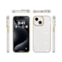 Capa Metalring Glitter iPhone 15 Plus dourada
