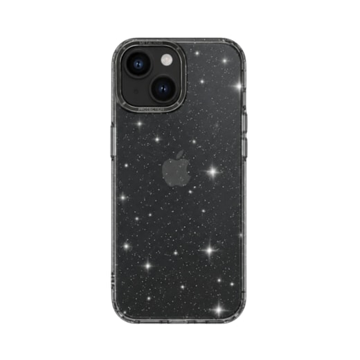 Capa Metalring Glitter iPhone 15 Plus Preta