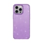Capa Metalring Glitter iPhone 15 Pro Max roxa