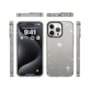 Capa Metalring Glitter iPhone 15 Pro Preta