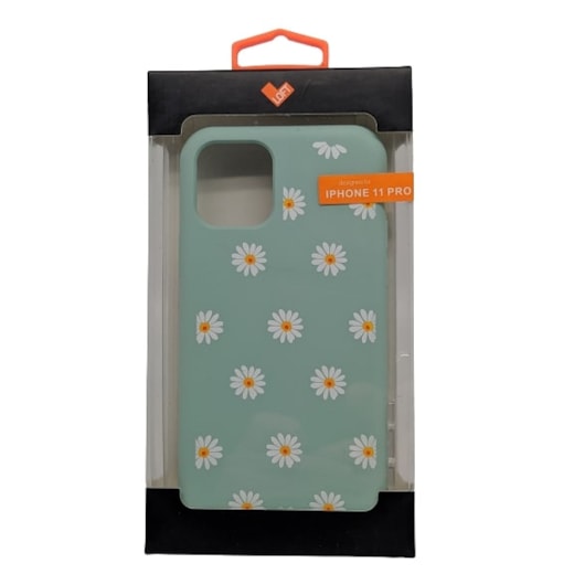 Capa premium silicone daisy iphone 11 pro verde