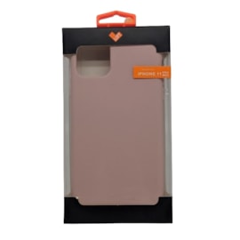 Capa premium silicone iphone 11 pro max nude