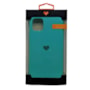 Capa premium silicone iphone 11 verde água