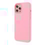 Capa premium silicone iphone 12 12 pro rosa