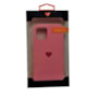 Capa premium silicone iphone 12 mini rosa