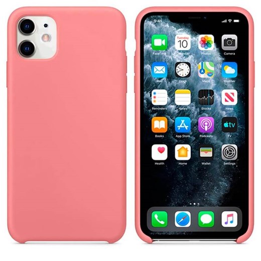 Capa premium silicone iphone 12 mini rosa