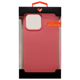 Capa premium silicone iphone 13 pro max rosa