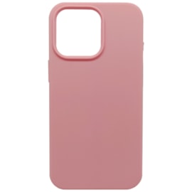 Capa premium silicone iphone 13 pro max rosa