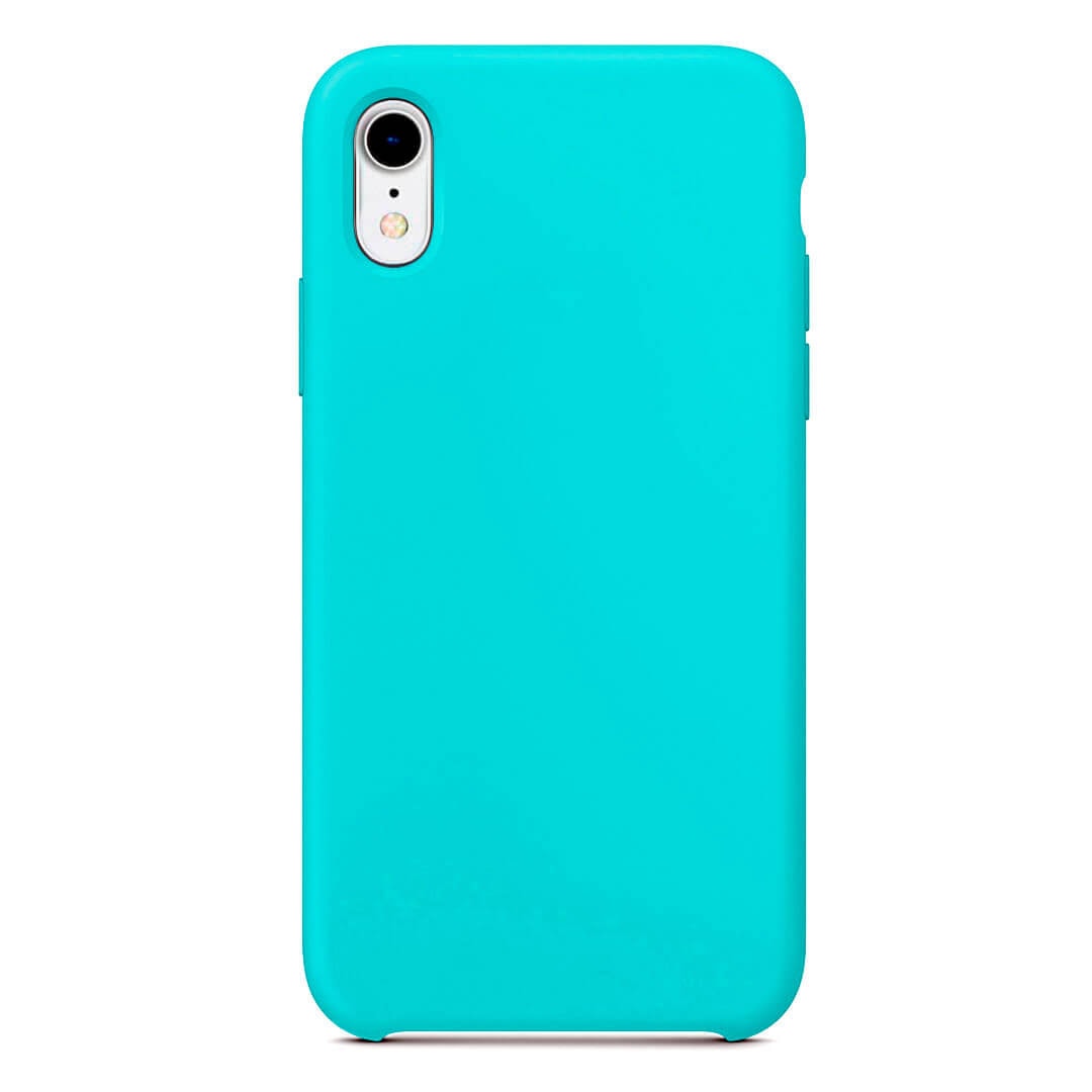 Capa premium silicone iphone xr verde água - Loft Design
