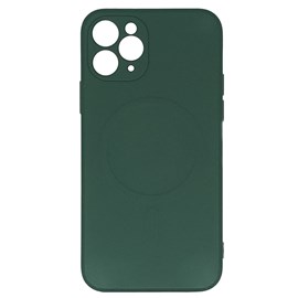 Capa premium silicone magsafe iphone 11 pro vd