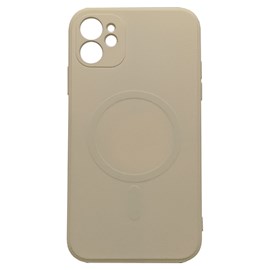 Capa Premium Silicone Magsafe para iPhone 11- Nude