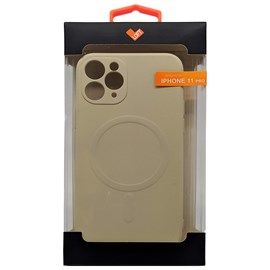 Capa Premium Silicone Magsafe para iPhone 11 pro - Nude