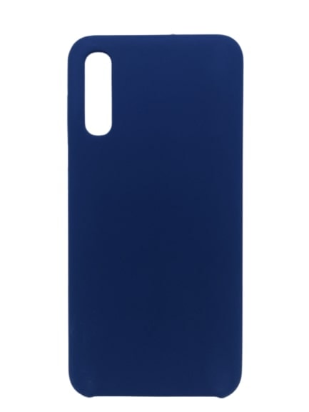 Capa premium silicone Samsung A50 azul marinho.