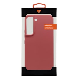 Capa premium silicone samsung s22 rosa
