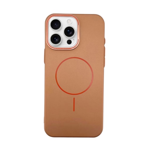 Capa Slim Lines Magsafe iPhone 16 Pro Marrom