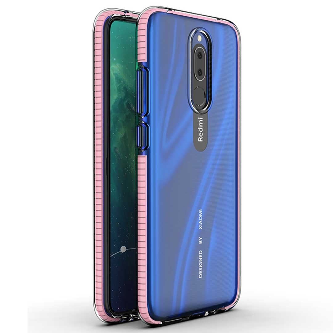 Capa tpu frame Xiaomi Redmi 8 rosa.