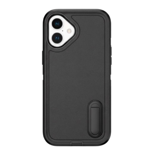 Capa Triple Defense iPhone 16 Plus Preta