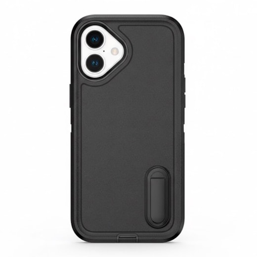 Capa Triple Defense iPhone 16 Preta
