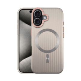 Capa Waves Lines Magsafe iPhone 17 Cinza