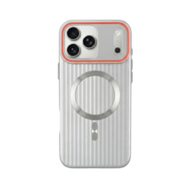 Capa Waves Lines Magsafe iPhone 17 Pro Max Cinza