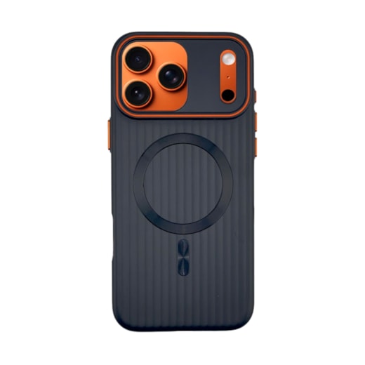 Capa Waves Lines Magsafe iPhone 17 Pro Max Preta