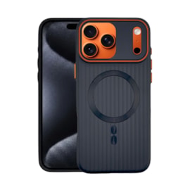 Capa Waves Lines Magsafe iPhone 17 Pro Max Preta