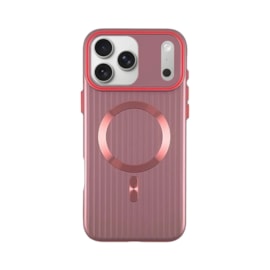 Capa Waves Lines Magsafe iPhone 17 Pro Max Rosa