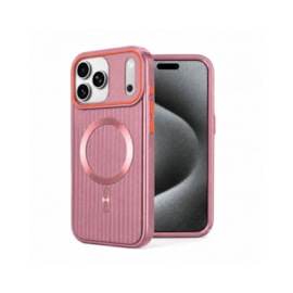 Capa Waves Lines Magsafe iPhone 17 Pro Max Rosa