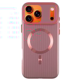 Capa Waves Lines Magsafe iPhone 17 Pro Max Rosa