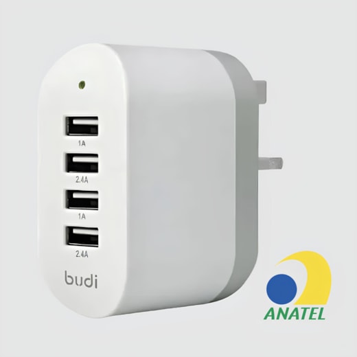 Carregador com 4USB 028e branco