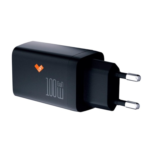 Carregador Loft Gan USB e Duplo Type C 100W preto