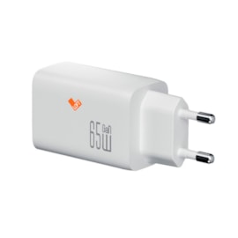 Carregador Loft Gan USB e Duplo Type C 65W branco