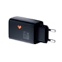 Carregador Loft Gan USB e Duplo Type C 65W preto