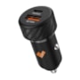 Carregador veicular type c e usb PD 48W pr