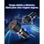 Carregador veicular type c e usb PD 48W pr
