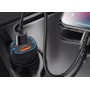 Carregador veicular type c e usb PD QC3.0 20W pr