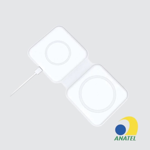 Carregador Wireless Double Foldable 15W branco