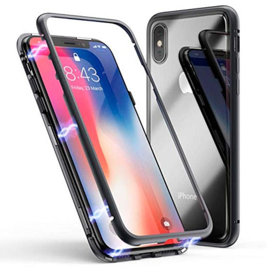 Case magnet iPhone X-XS preta