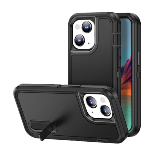 Case Triple Defense para iPhone 14 preta
