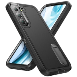 Case Triple Defense para Samsung S22 preta