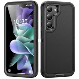 Case Triple Defense para Samsung S22 preta