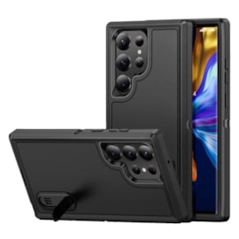 Case Triple Defense para Samsung S23 Ultra preta Case Triple Defense para Samsung S23 Ultra preta