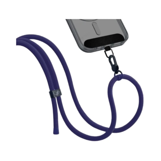 Cordão para Smartphone Nylon 160cm Azul Marinho