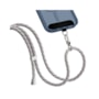 Cordão para Smartphone Poliéster 160cm rose-cinza